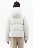 Bayan Krem Kapitone Detaylı Puf Mont