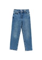 Bayan Mavi Straight-Fit Denim Pantolon