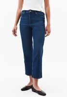 Bayan Mavi Straight-Fit Denim Pantolon
