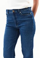 Bayan Mavi Straight-Fit Denim Pantolon