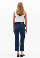 Bayan Mavi Straight-Fit Denim Pantolon