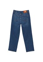Bayan Mavi Straight-Fit Denim Pantolon