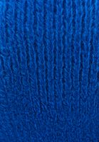 Bayan Mavi Yumuşak Dokulu Crop Kazak