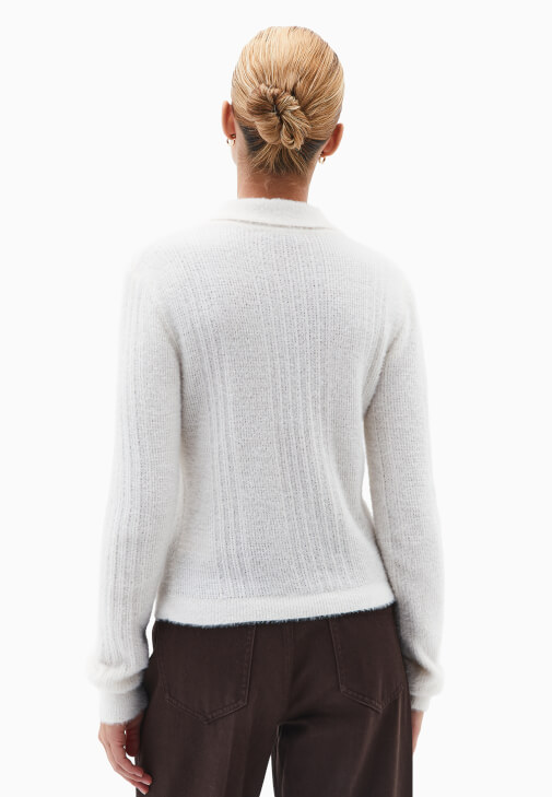 Ajurlu Kazak ve Orta Bel Pantolon Kombini