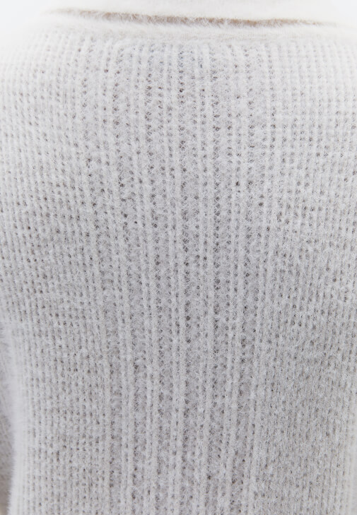 Ajurlu Kazak ve Orta Bel Pantolon Kombini