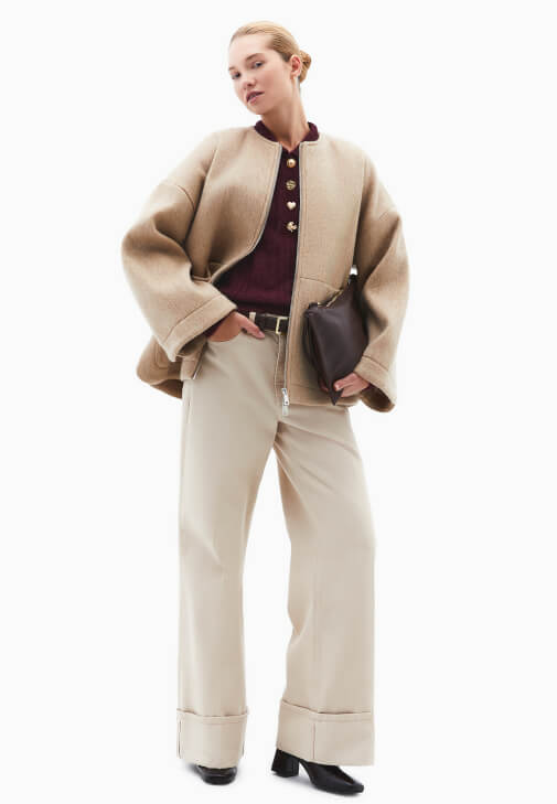  Triko Ajurlu Kazak ve Pantolon Kombini