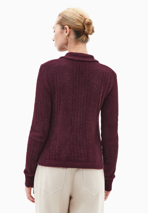 Triko Ajurlu Kazak ve Pantolon Kombini