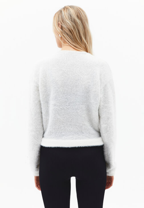 Kruvaze Yaka ve Tayt Kombini