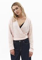 Bayan Pembe Yumuşak Dokulu Kruvaze Kazak