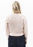 Bayan Pembe Yumuşak Dokulu Kruvaze Kazak