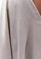 Bayan Bej Pelerinli Saten Elbise