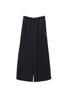 Bayan Siyah Yüksek Bel Wide-Leg Pantolon