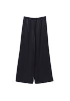 Bayan Siyah Yüksek Bel Wide-Leg Pantolon