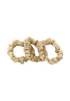 Bayan Bej Simli Lastik Toka