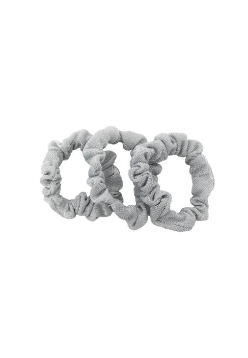 Gümüş Simli Lastik Toka