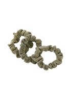 Bayan Yeşil Simli Lastik Toka