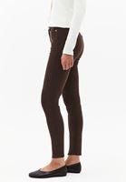 Bayan Kahverengi Skinny-Fit Pantolon ( TENCEL™ )