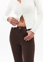Bayan Kahverengi Skinny-Fit Pantolon ( TENCEL™ )