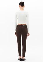 Bayan Kahverengi Skinny-Fit Pantolon ( TENCEL™ )