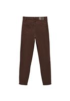 Bayan Kahverengi Skinny-Fit Pantolon ( TENCEL™ )