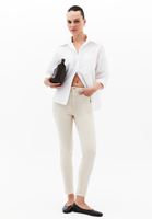 Bayan Bej Skinny-Fit Pantolon ( TENCEL™ )