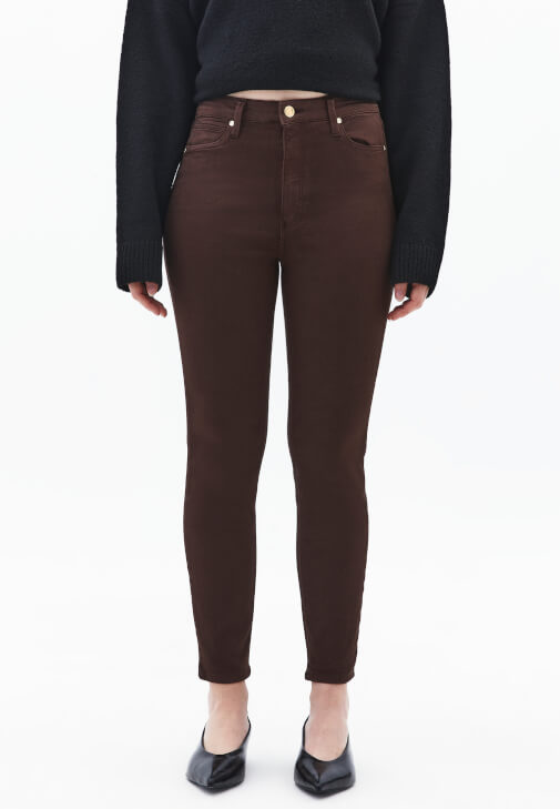 Skinny-Fit Pantolon ve Kaban Kombini