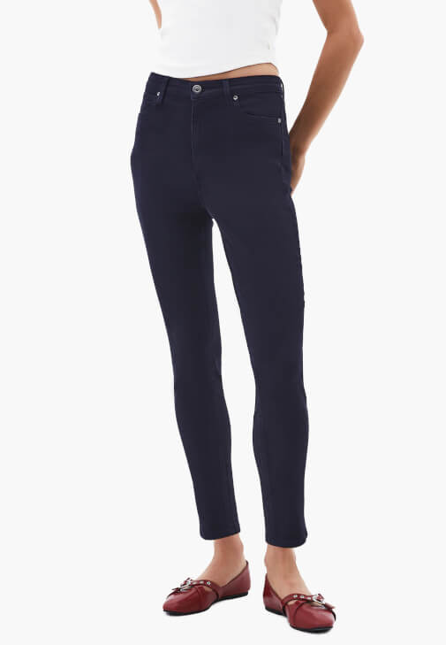 Skinny-Fit Pantolon ve Atlet Kombini