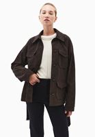 Bayan Kahverengi Kemerli Süet Ceket