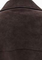 Bayan Kahverengi Kemerli Süet Ceket