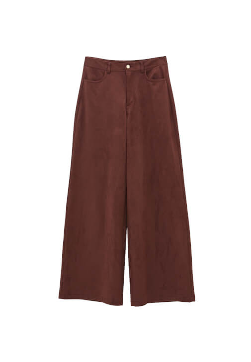 Süet Pantolon ve Triko Kazak Kombini