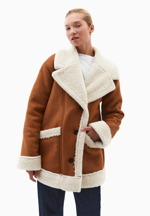 Kürklü Mont ve Pantolon Kombini