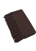 Bayan Kahverengi Püskül Detaylı Şal