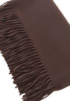 Bayan Kahverengi Püskül Detaylı Şal