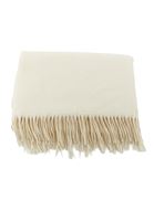 Bayan Krem Püskül Detaylı Şal