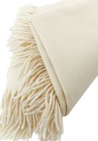 Bayan Krem Püskül Detaylı Şal