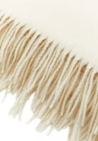 Bayan Krem Püskül Detaylı Şal