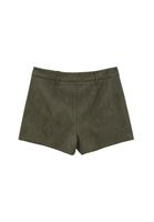 Bayan Haki Bağcık Detaylı Süet Şort