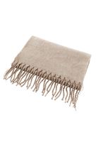 Bayan Kum Beji Püsküllü Kalın Şal