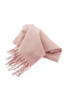 Bayan Pembe Püsküllü Kalın Şal