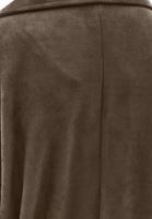 Bayan Kahverengi Kemerli Süet Trençkot