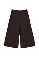 Bayan Kahverengi Keten Karışımlı Culotte Pantolon ( TENCEL™ )