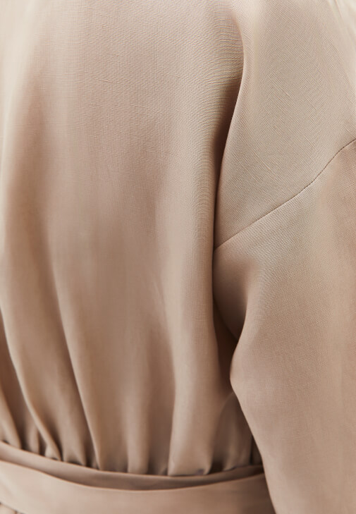 Gömlek Elbise ve Denim Şort Kombini