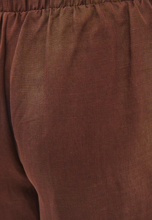 Keten Karışımlı Pantolon ve Keten Kimono Kombini