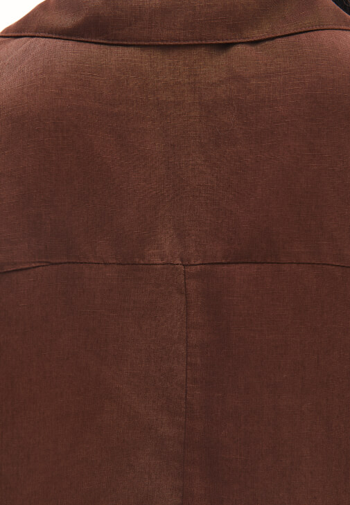 Keten Karışımlı Bluz ve Balon Pantolon Kombini