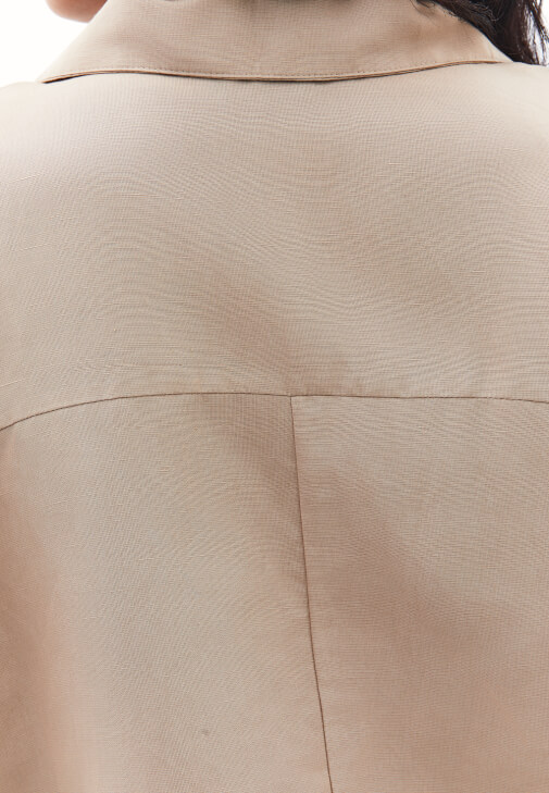 Keten Bluz ve Keten Balon Pantolon Kombini