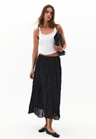 Keten Karışımlı Etek ve Pamuklu Atlet Kombini