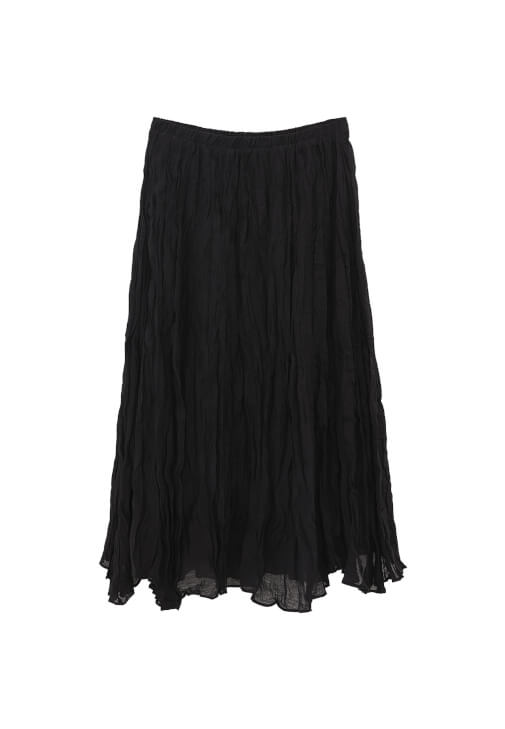 Keten Karışımlı Etek ve Pamuklu Atlet Kombini