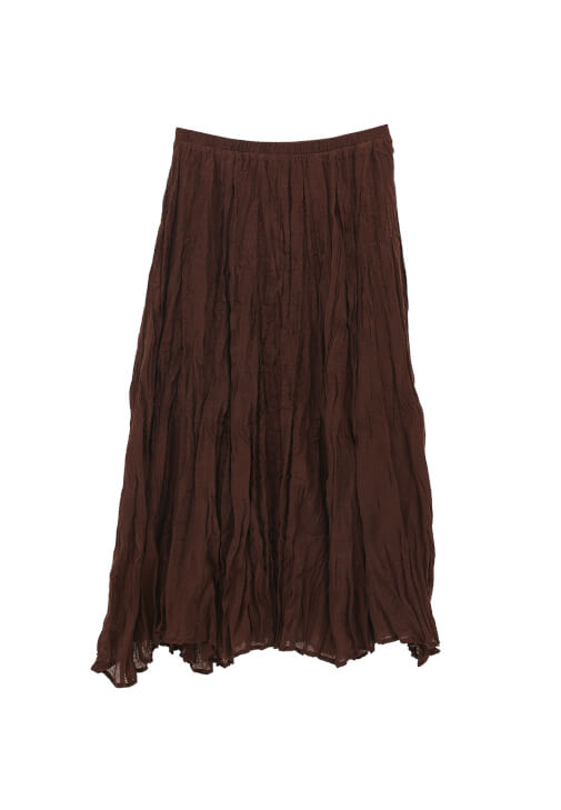 Keten Karışımlı Etek ve V Yaka Bluz Kombini