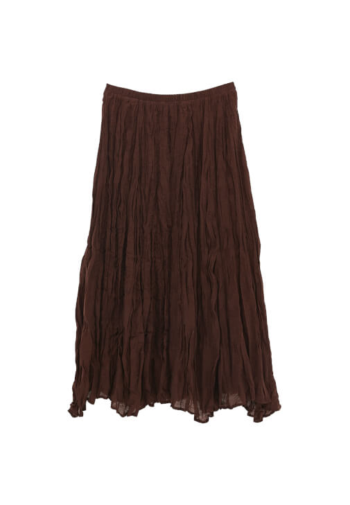 Keten Karışımlı Etek ve V Yaka Bluz Kombini