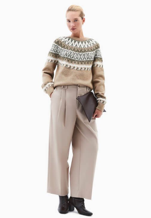 Bej Balon Pantolon ( TENCEL™ )